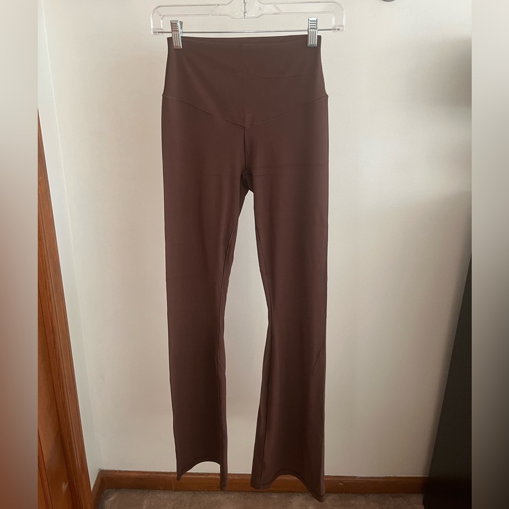 aerie Brown High-Waist Flare Leggings